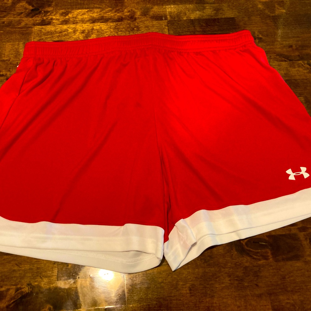 Women’s Under Armour Heatgear Athletic Shorts.